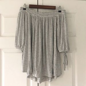 Off The Shoulder Striped Top